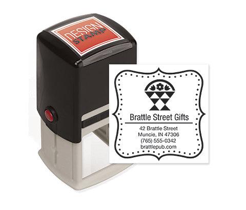 Dashing Dots Design Stamp - Self-Inking