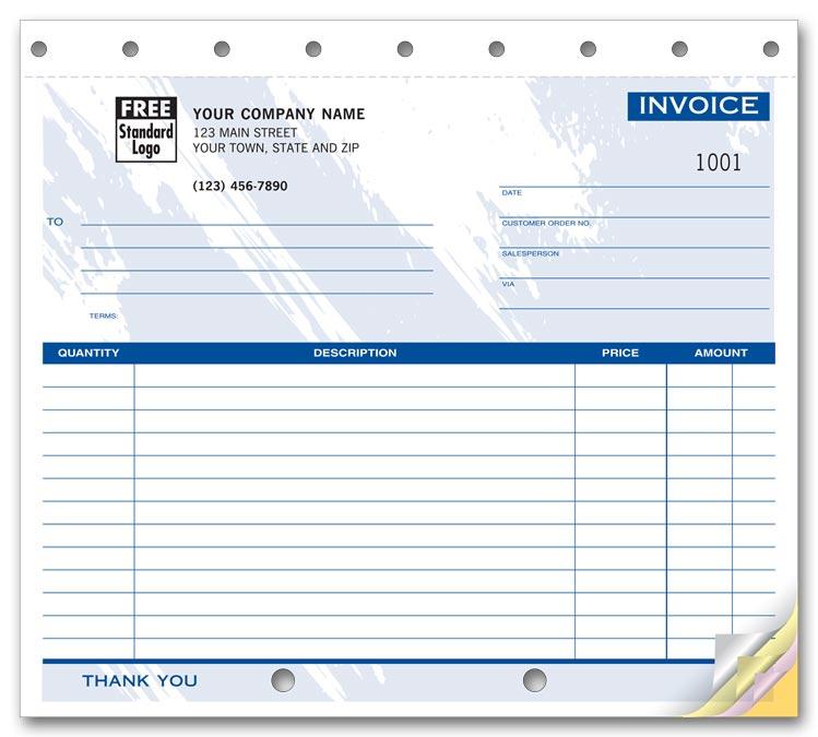 Compact Carbonless Invoice Forms