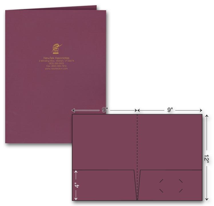 Branded Standard Presentation Folder - Foil Imprint