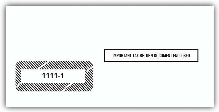 1099 Single Window Envelope