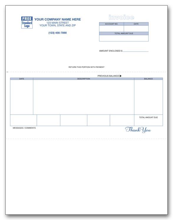 Classic Laser/Inkjet Invoice