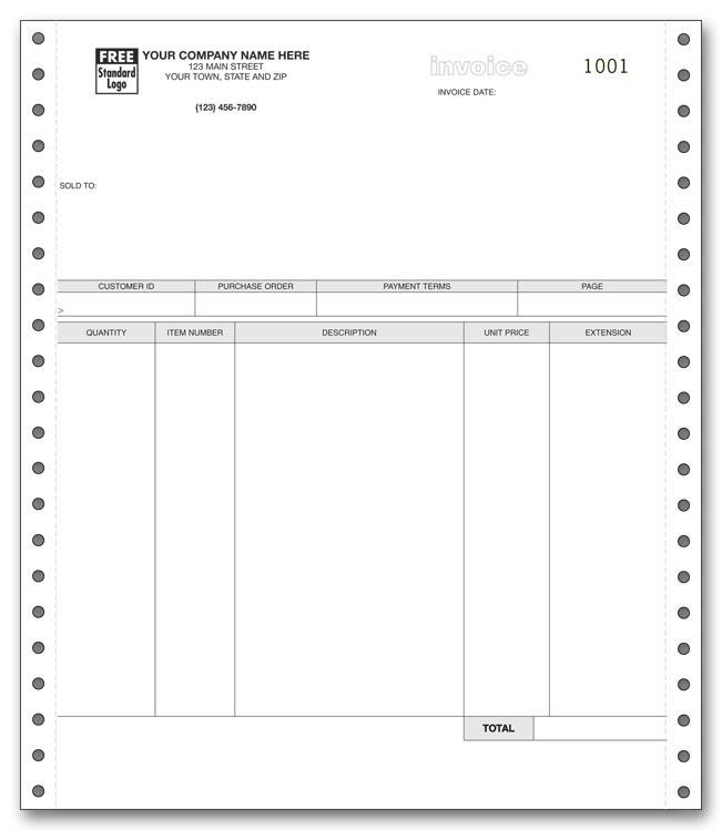 General Continuous Invoice