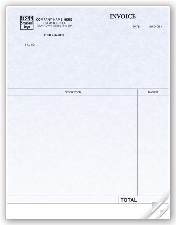 Professional Laser Invoice -Parchment