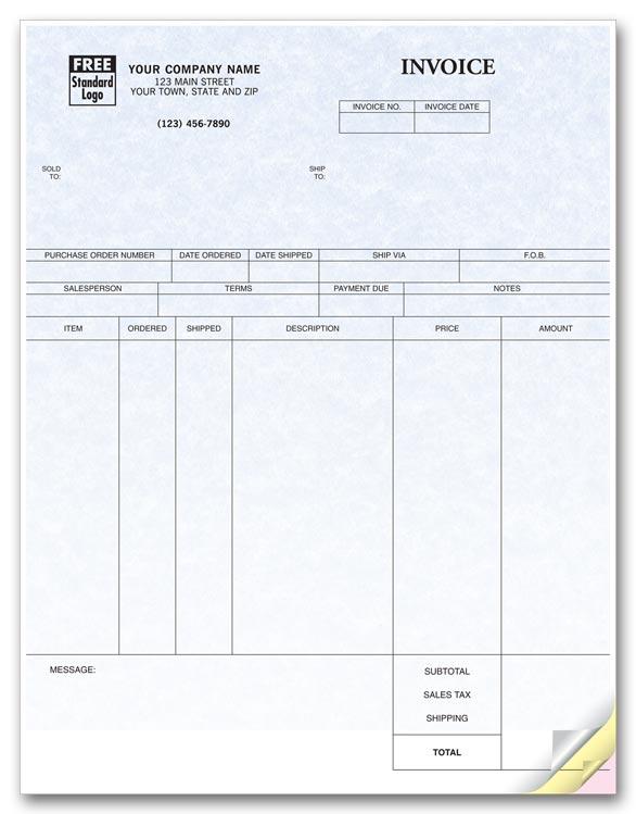 Laser Inventory Invoice - Parchment