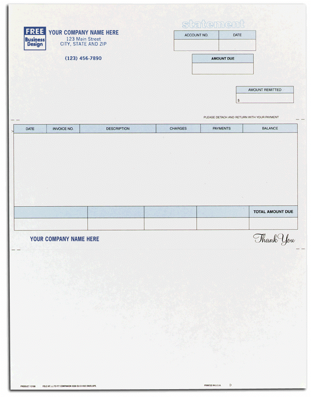Laser Statement for One-Write Plus