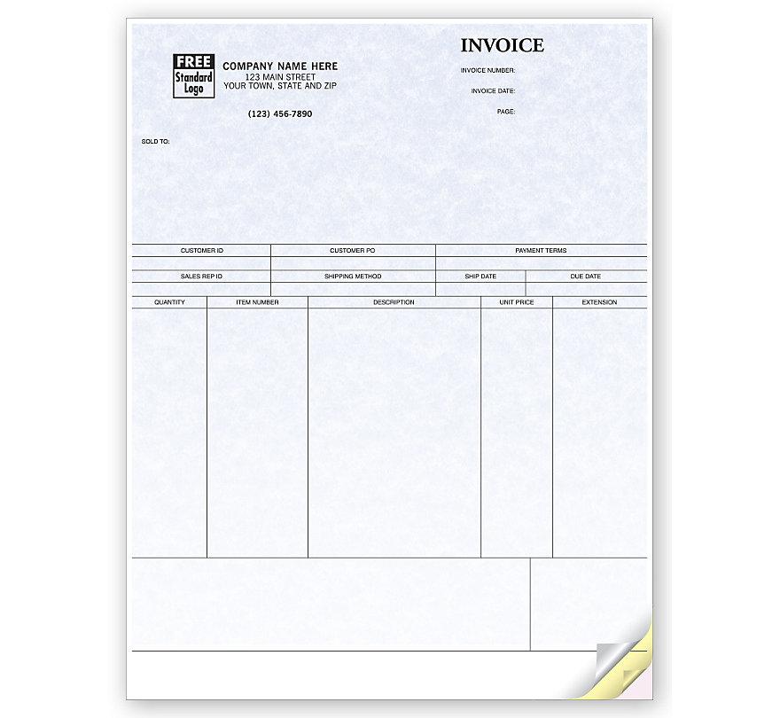 Product Invoices, Laser, Parchment