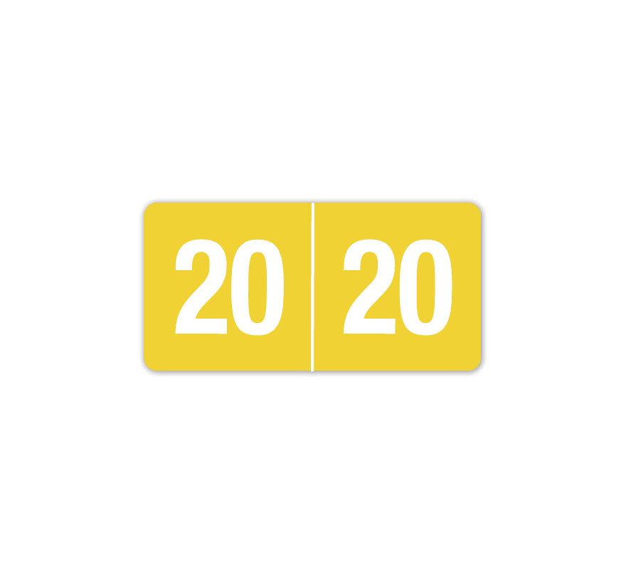 2020 Smead End Tab Compatible Labels Rolls Yellow