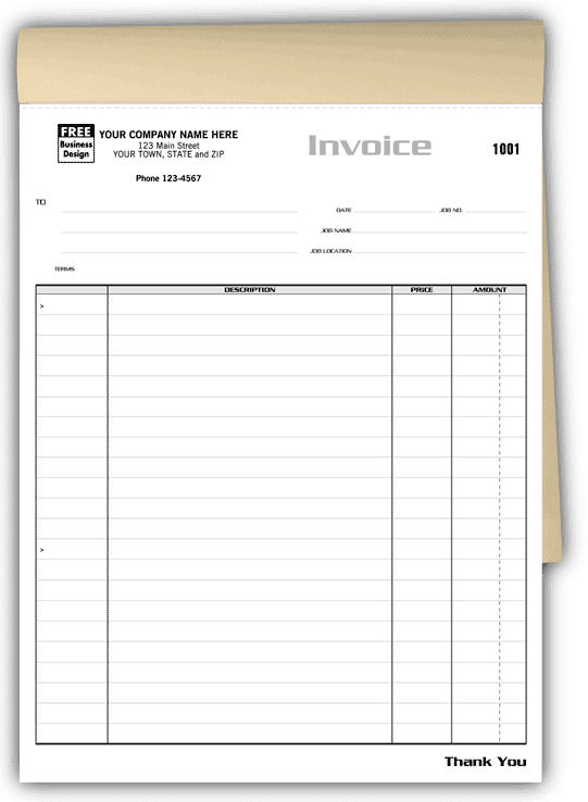 Job Booked Invoice Forms