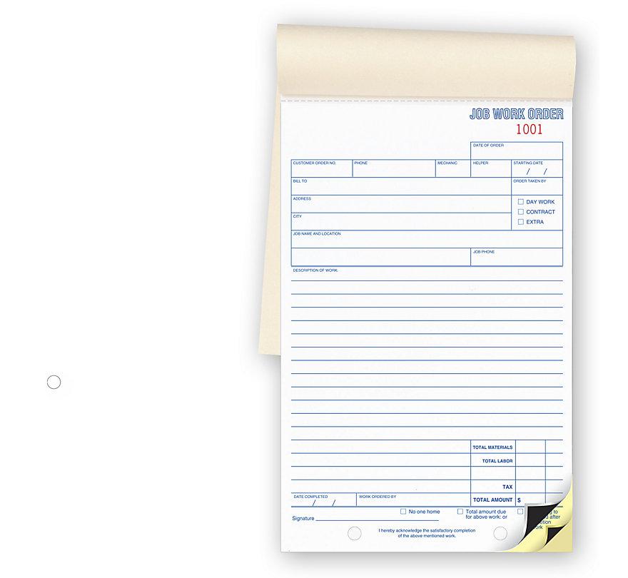Booked Job Work Orders