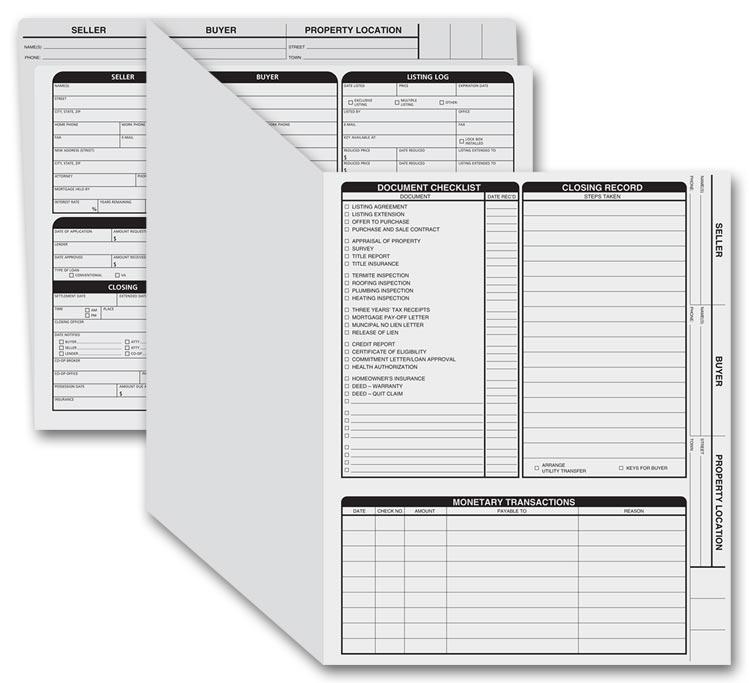 Letter Size Real Estate Folders