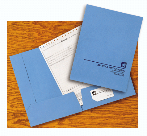 Light Blue Classic Presentation Folder