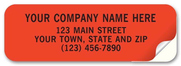 Flourescent Orange Quality Labels