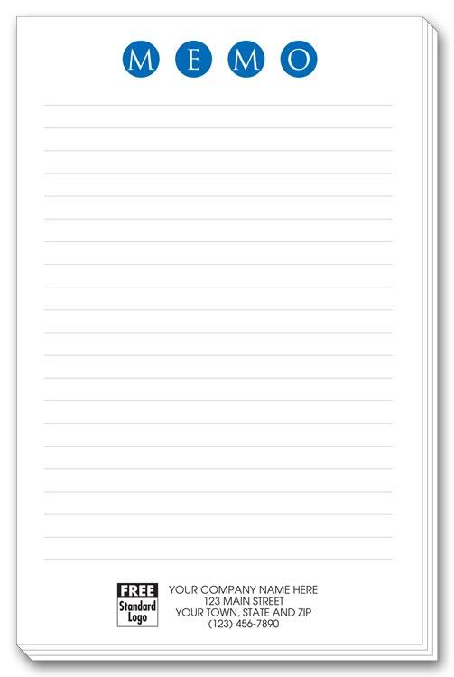 Large Memo Pads with Lines