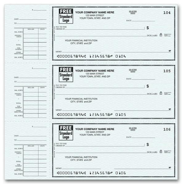 End-Stub Personal Checks