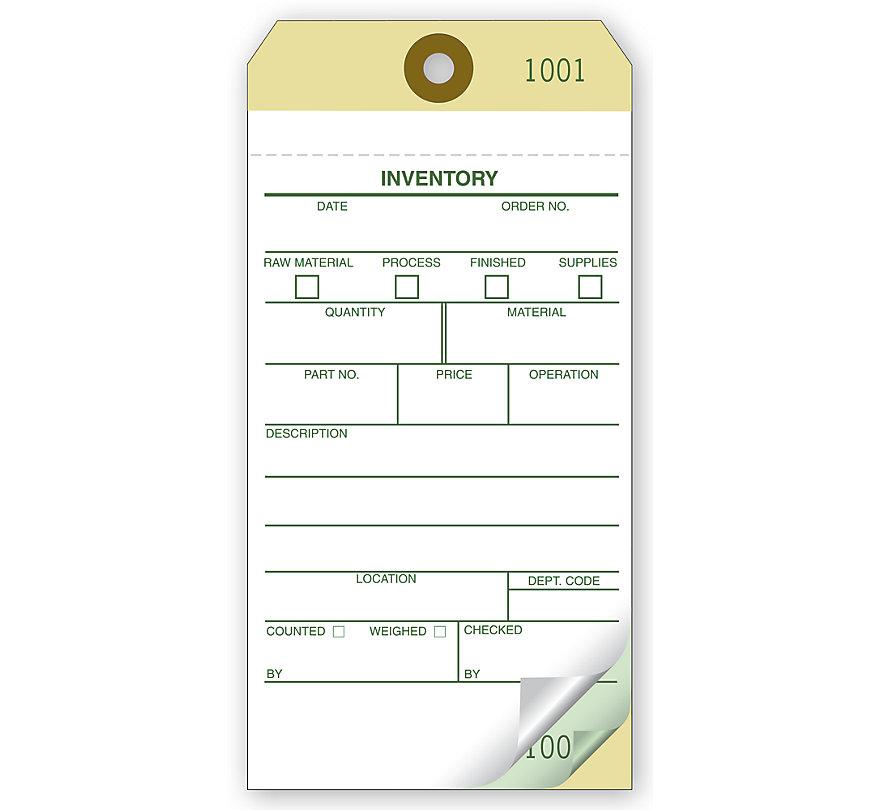 Self Adhesive Inventory Tags