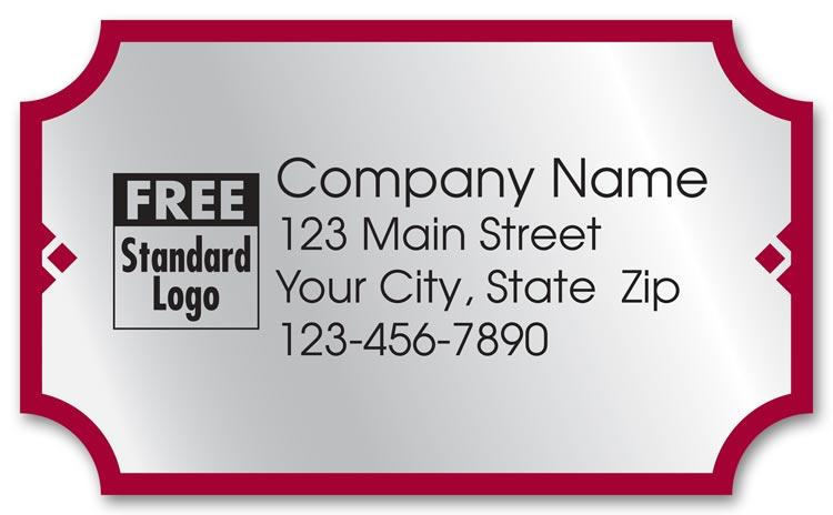 Imprinted Silver Foil Labels