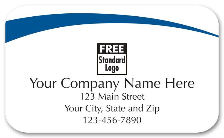 White Glossy Imprinted Labels