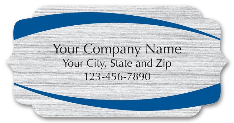 Preprinted Advertising Silver Label