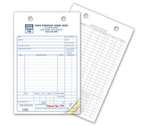 Work Order Register Forms - Large Classic