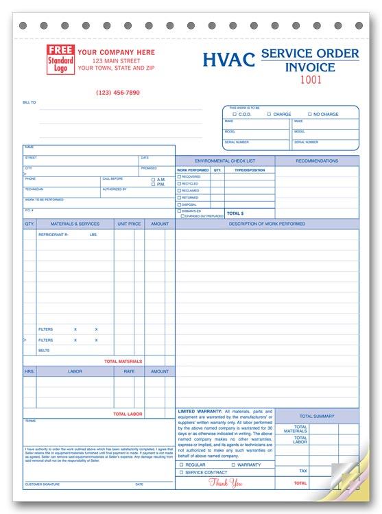 HVAC Work Orders - Large Format