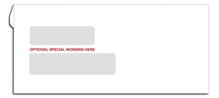 Double Window Envelopes - 9 X 4 1/8 Confidential Envelope