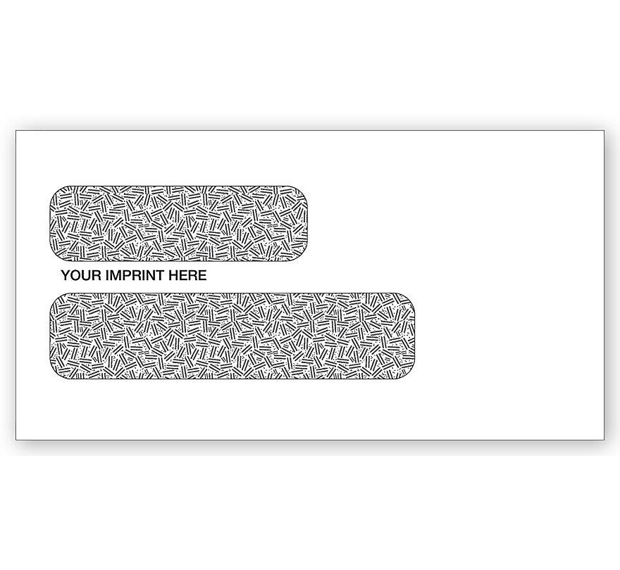 Double Window Envelope - 6 7/8 X 3 5/8 Confidential Envelope