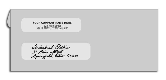 Gray Kraft Envelopes for Checks