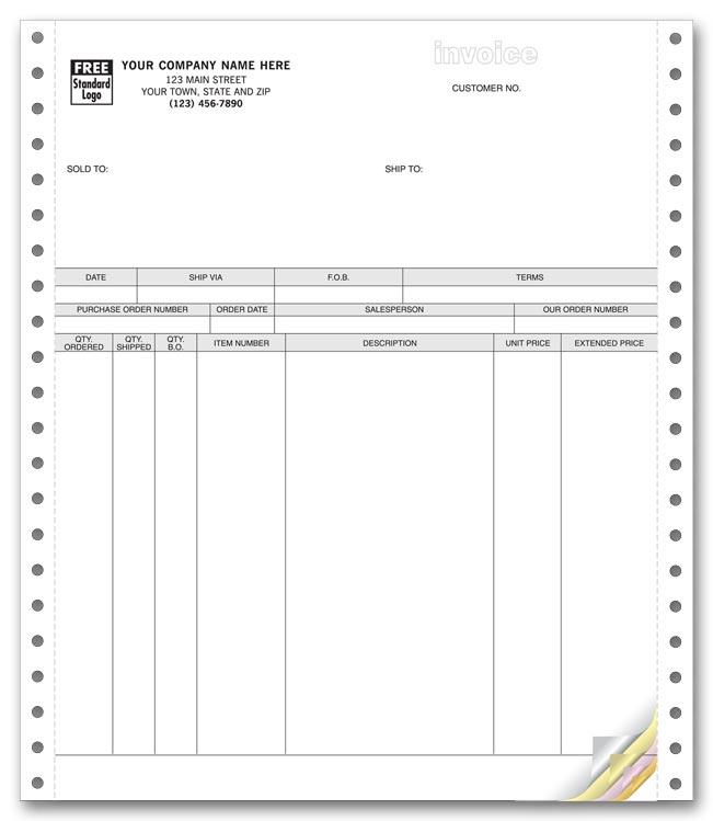 General Continuous Invoice