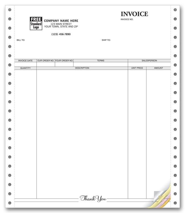 General Continuous Invoice