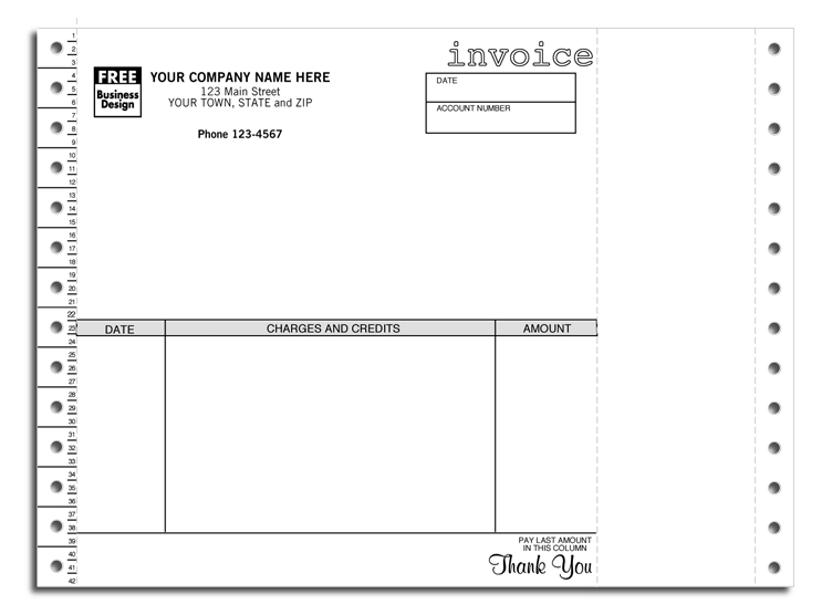 General Continuous Invoice