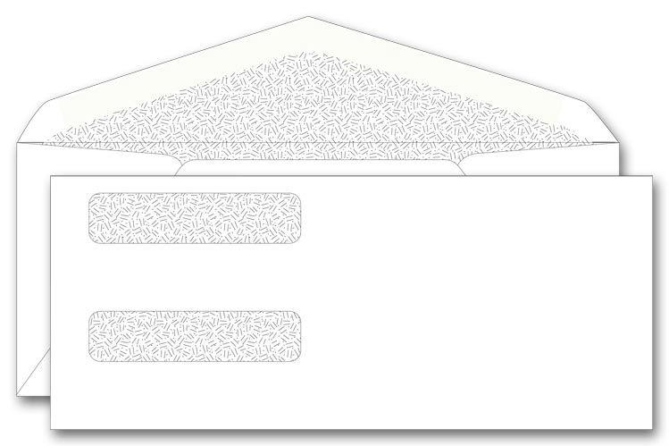 Confidential Double Window Envelopes