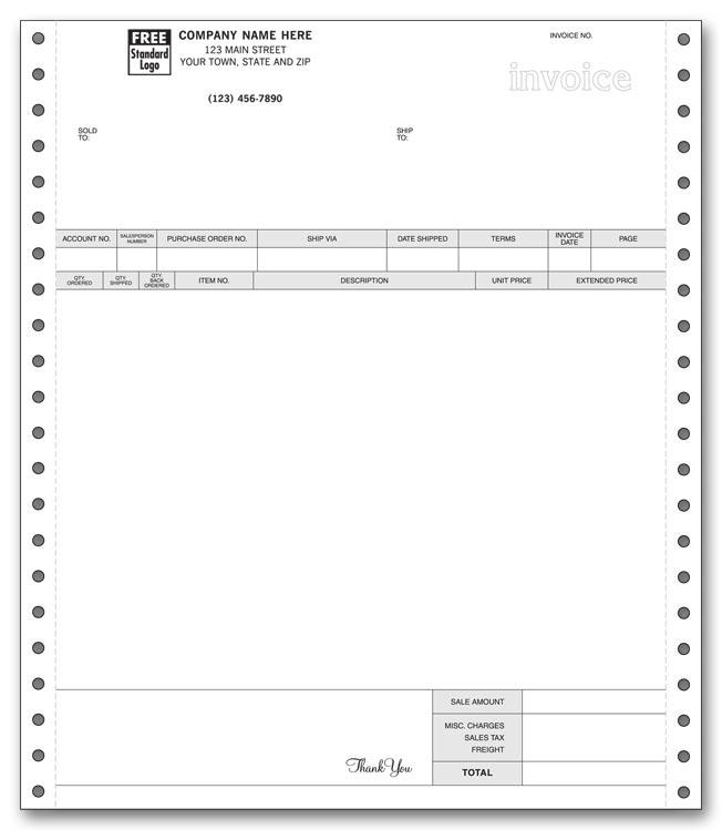 General Continuous Invoice for RealWorld & Great Plains