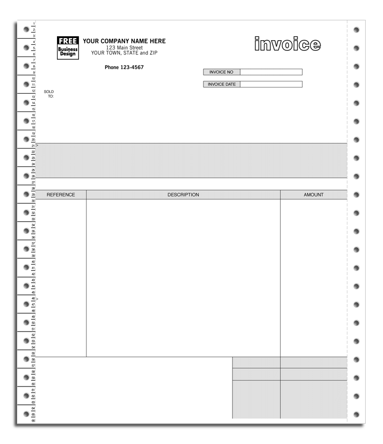 Continuous Service Invoice