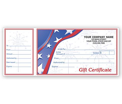 Gift Certificate, Sparkler