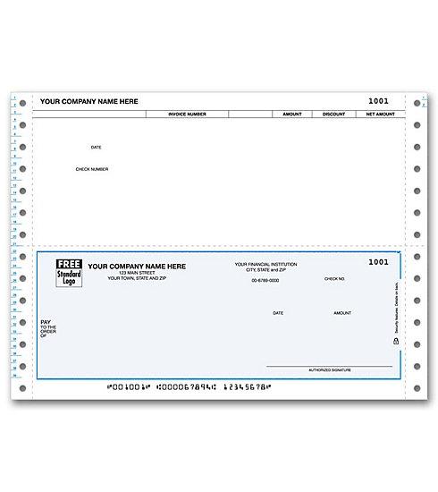 Continuous Bottom Accounts Payable Check