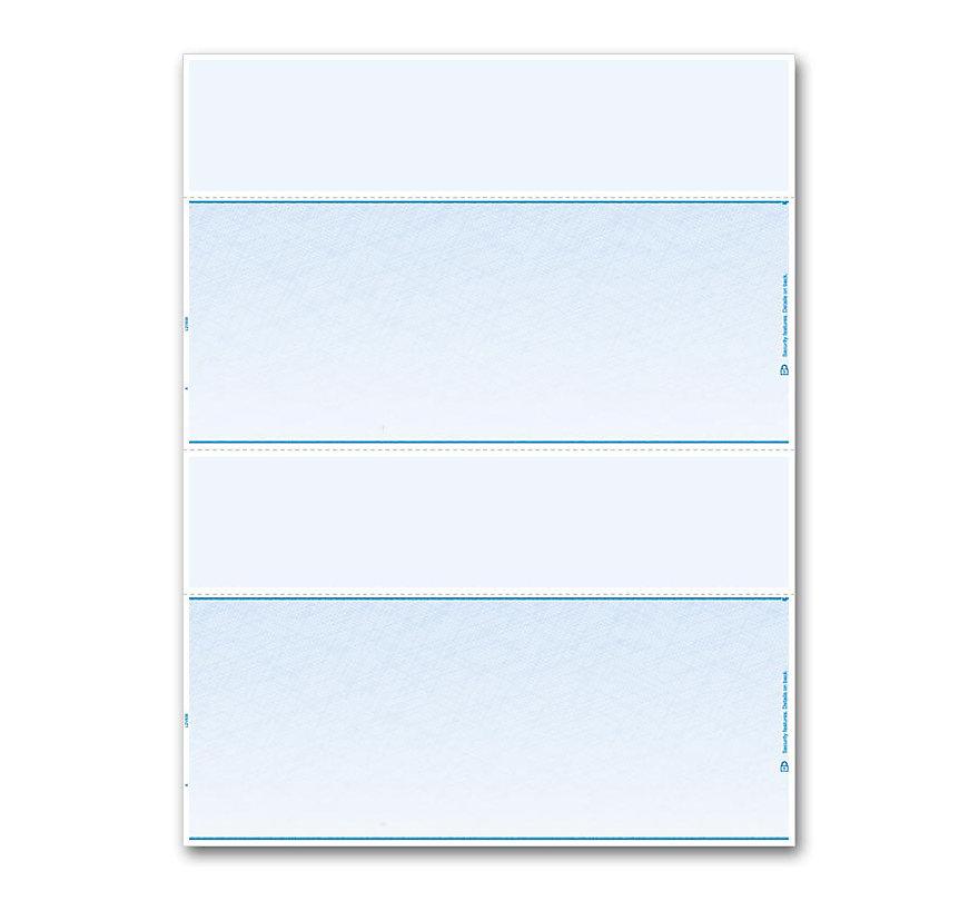 Laser 2 Up Check Blank Check Stock