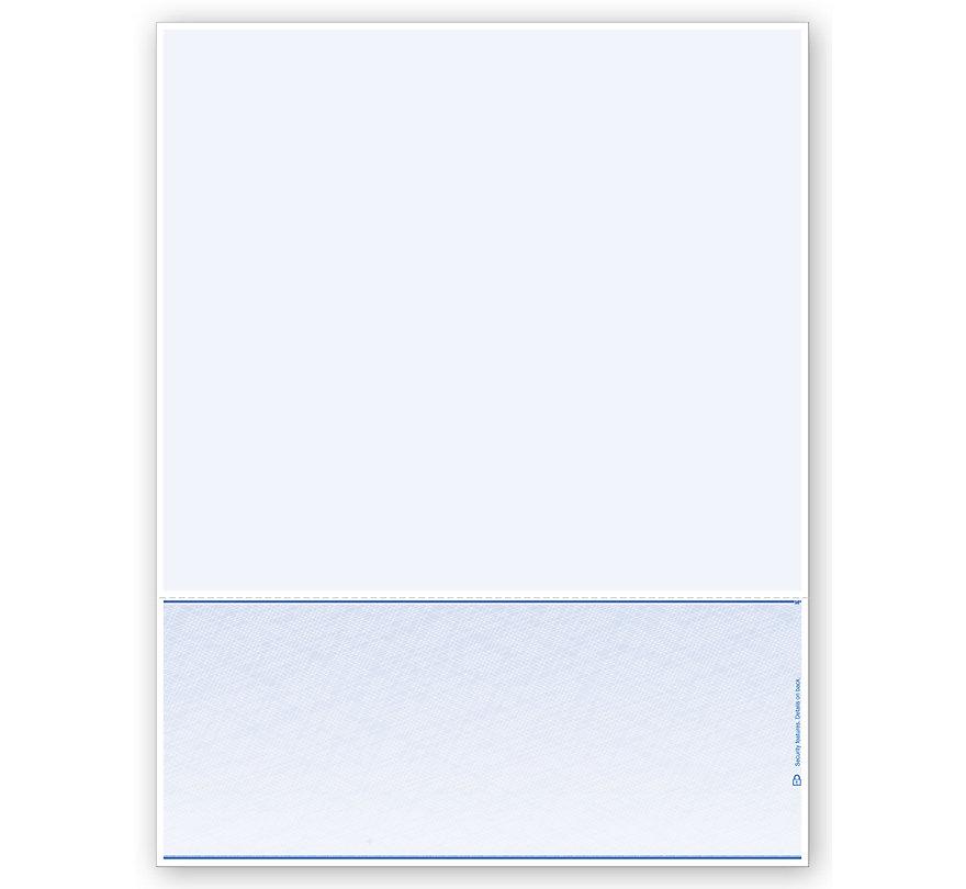 Laser Bottom Blank Check Stock 7.5" Voucher