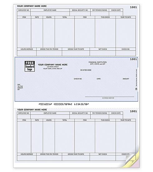 Laser Middle Checks, Payroll, Sage/Peachtree Compatible