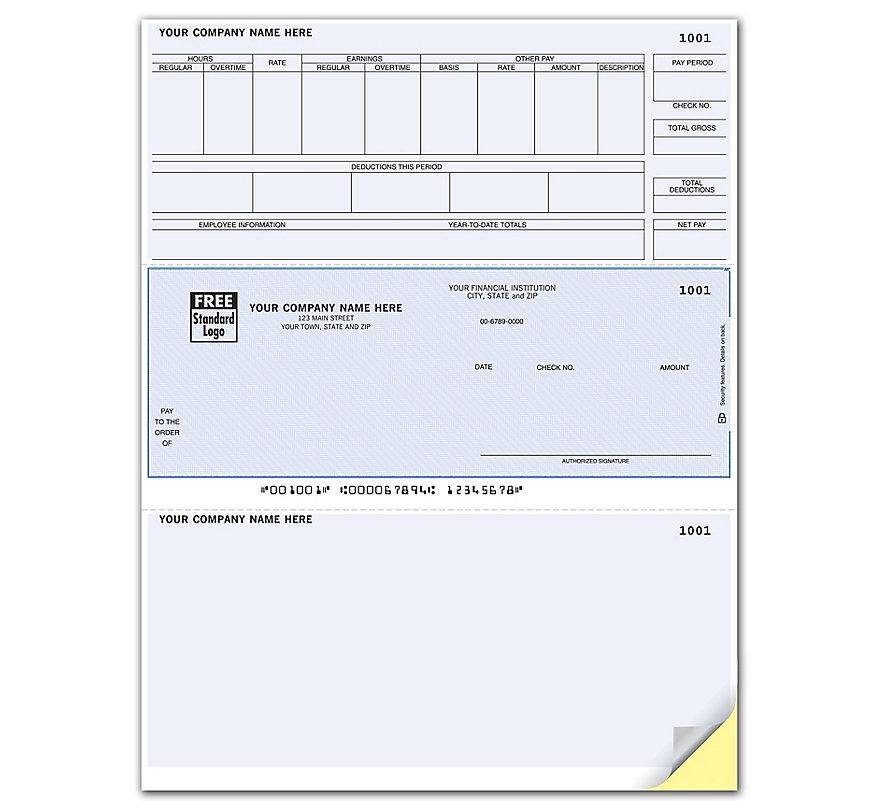 Laser Payroll Check Compatible With Timberline
