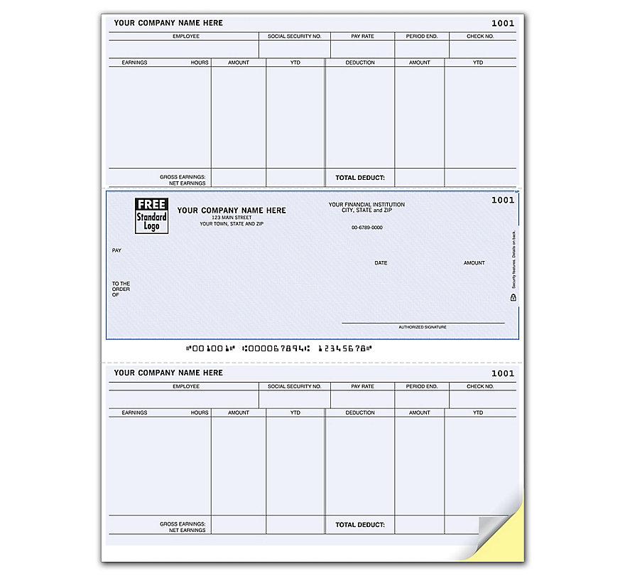 Laser Payroll Check Compatible With MAS
