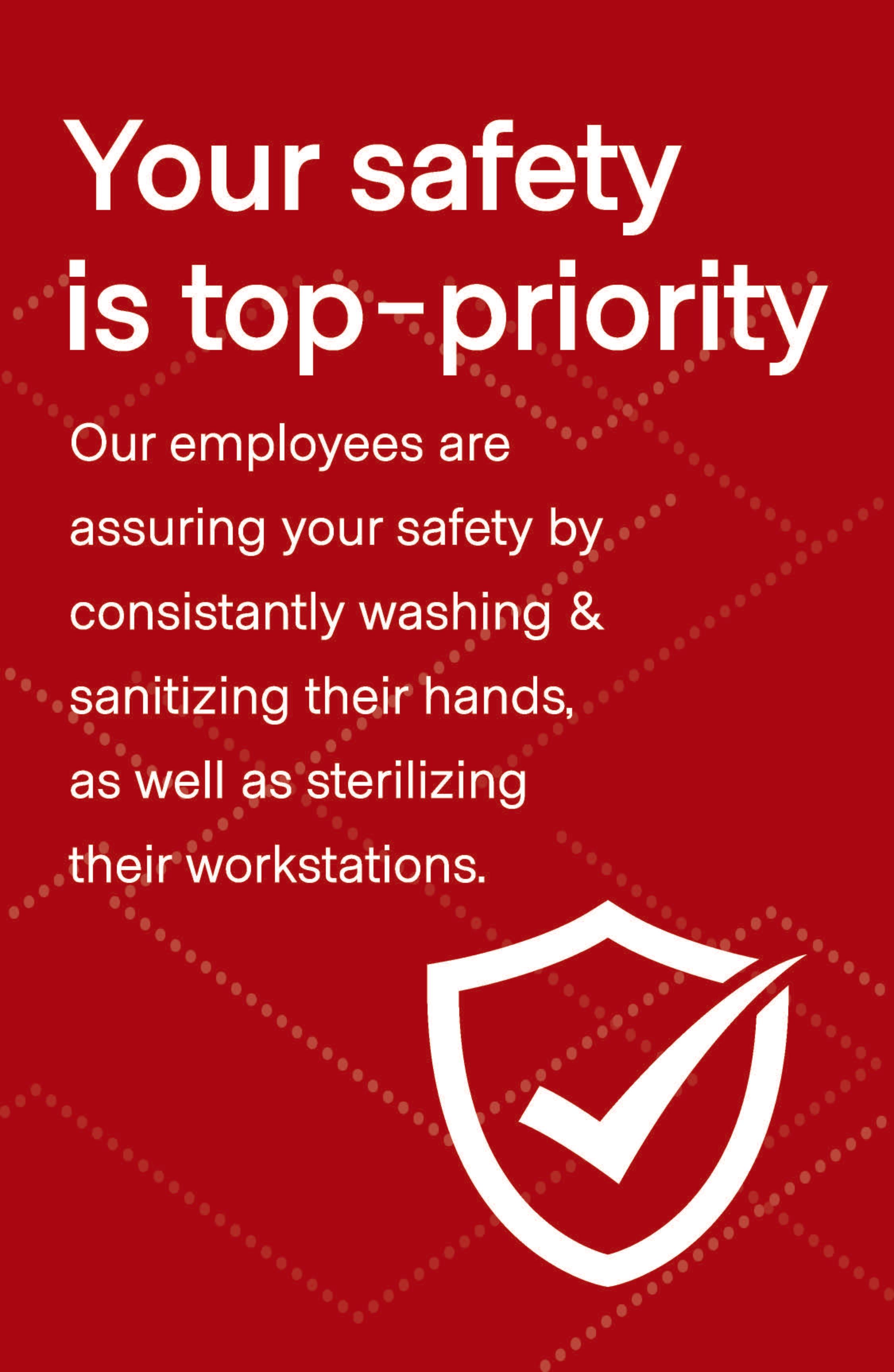 Employee Safety Poster 11" x 17" Red Pack of 6
