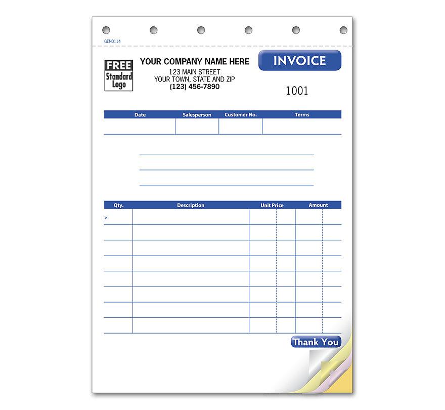 Compact Invoice, Carbonless