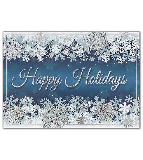 Dancing Flakes Holiday Cards