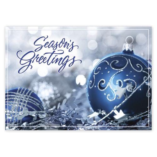 Nestled In Silver Holiday Cards