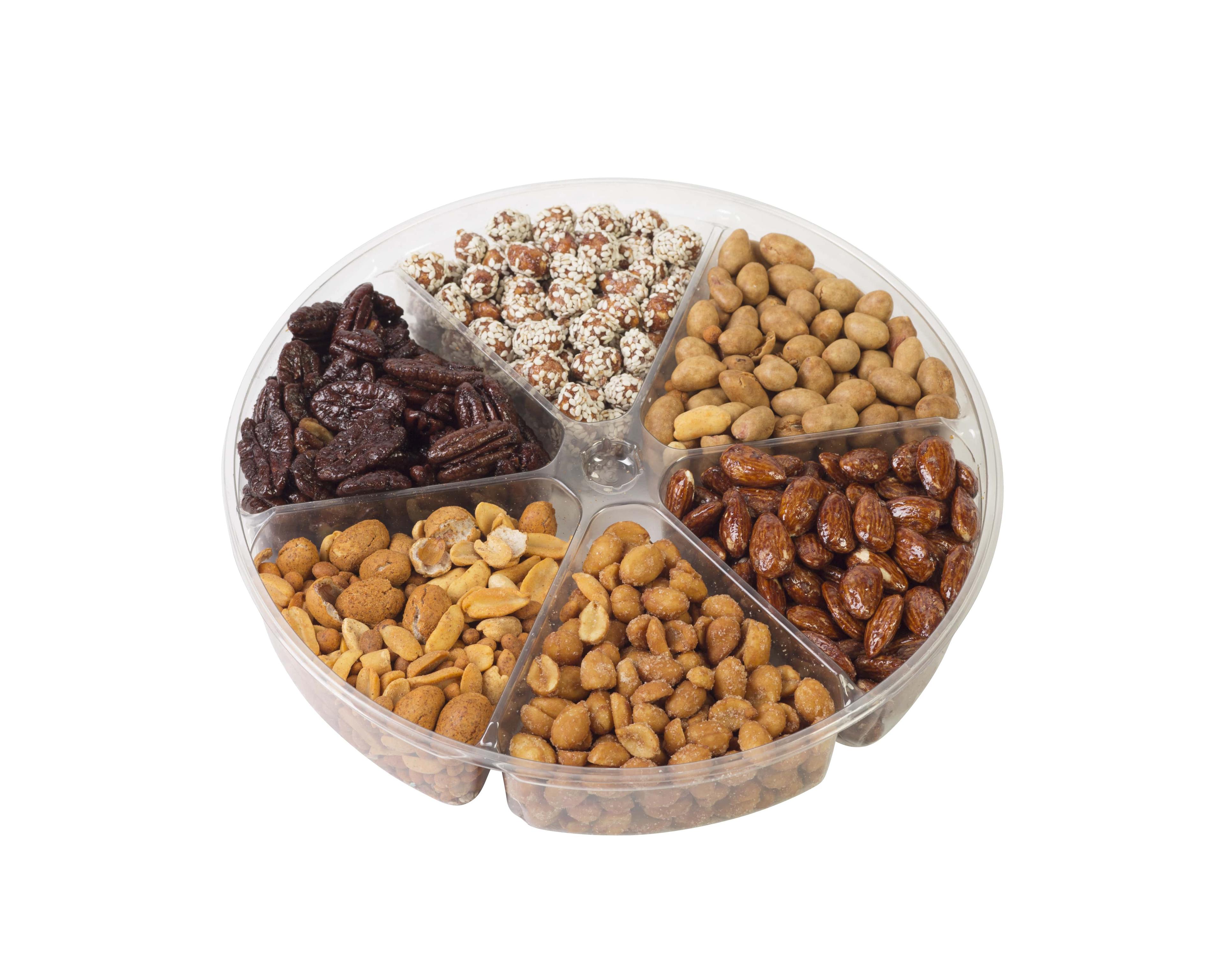 6 section nut container