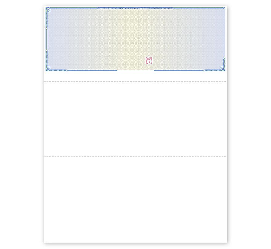 Security Top Blank Laser Check