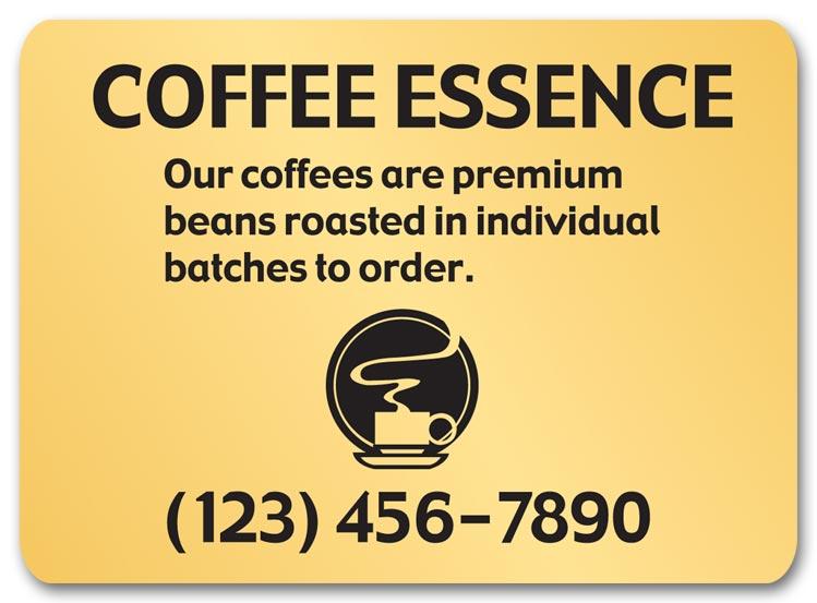 Large Advertising Rectangle Labels