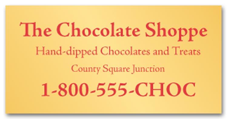 Business Advertising Address Labels