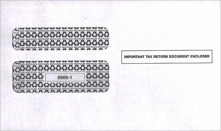 W 2 Double Window Envelope