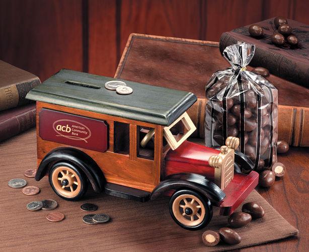 TR4824 , SAVE 30% - 1939 Armored Car Bank with Chocolate Almonds